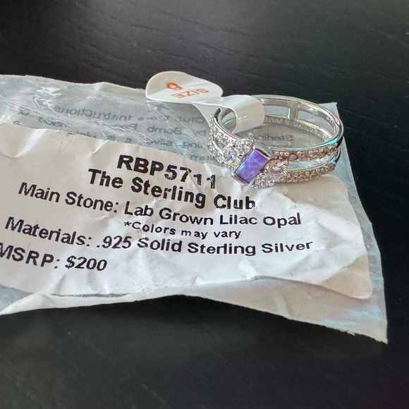 BP Sterling Ring with Lilac Opal (RBP 5711) - Picture 6 of 11